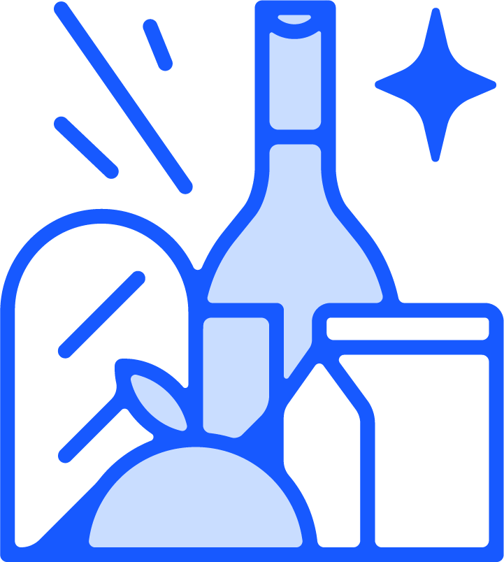 ilustração de produtos diversos de mercado
